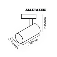 ΦΩΤΙΣΤΙΚΟ ΡΑΓΑΣ 4LINE 40W COB PRO BLACK NATURAL