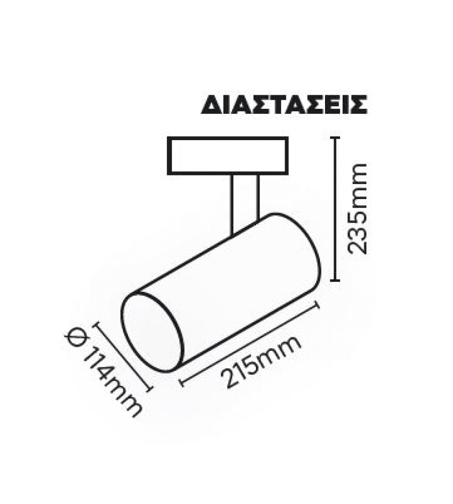 ΦΩΤΙΣΤΙΚΟ ΡΑΓΑΣ 4LINE 40W COB PRO BLACK NATURAL