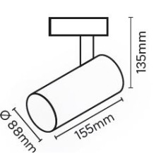 ΦΩΤΙΣΤΙΚΟ ΡΑΓΑΣ 2LINE 40W COB ROUND NATURAL WΗΙΤΕ BODY