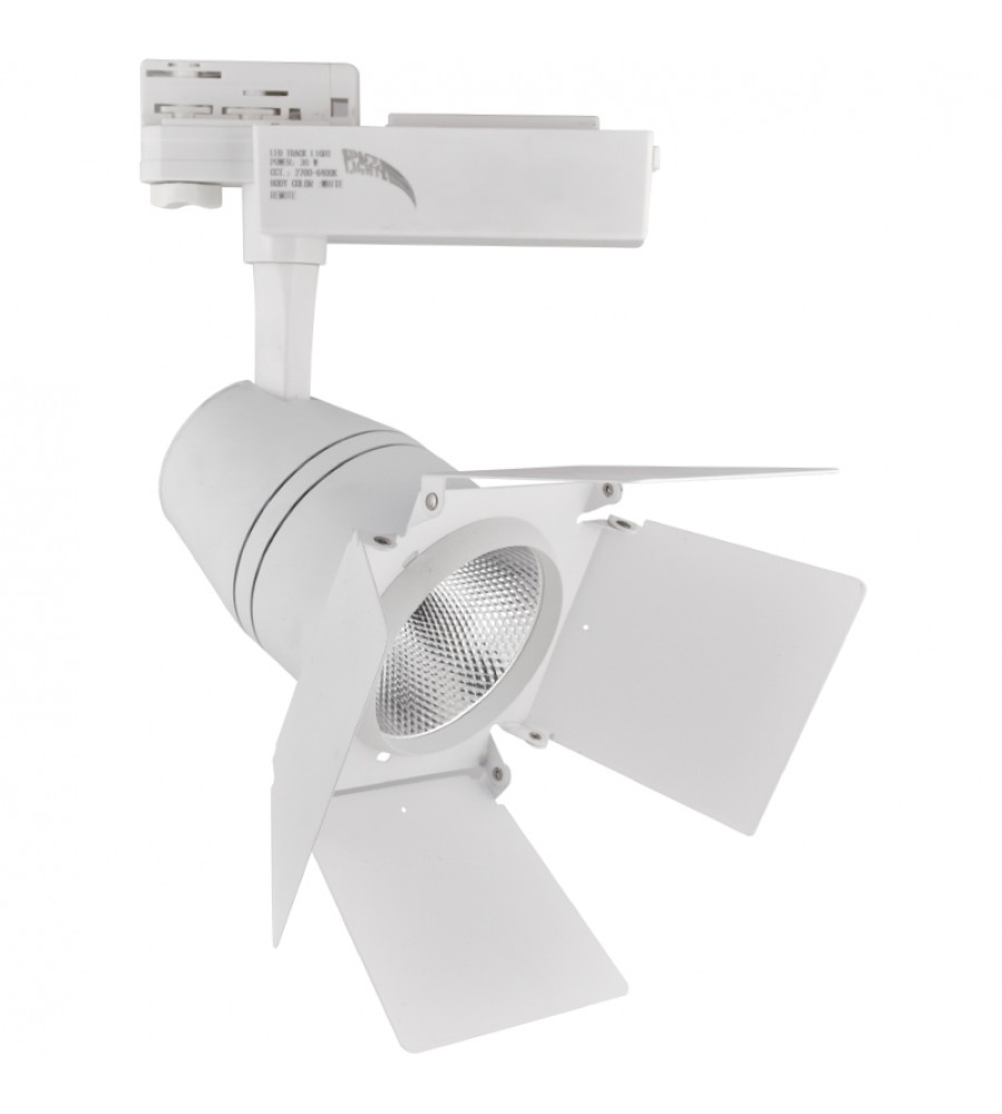 ΦΩΤΙΣΤΙΚΟ ΡΑΓΑΣ 4-LINE 30W COB THEATRE WHITE DIMMABLE & COLOUR CHANGE