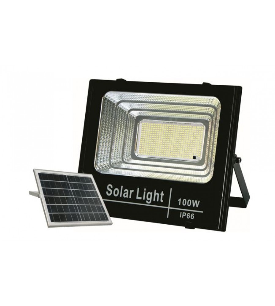 ΠΡΟΒΟΛΕΑΣ SOLAR LED 100W COOL WHITE